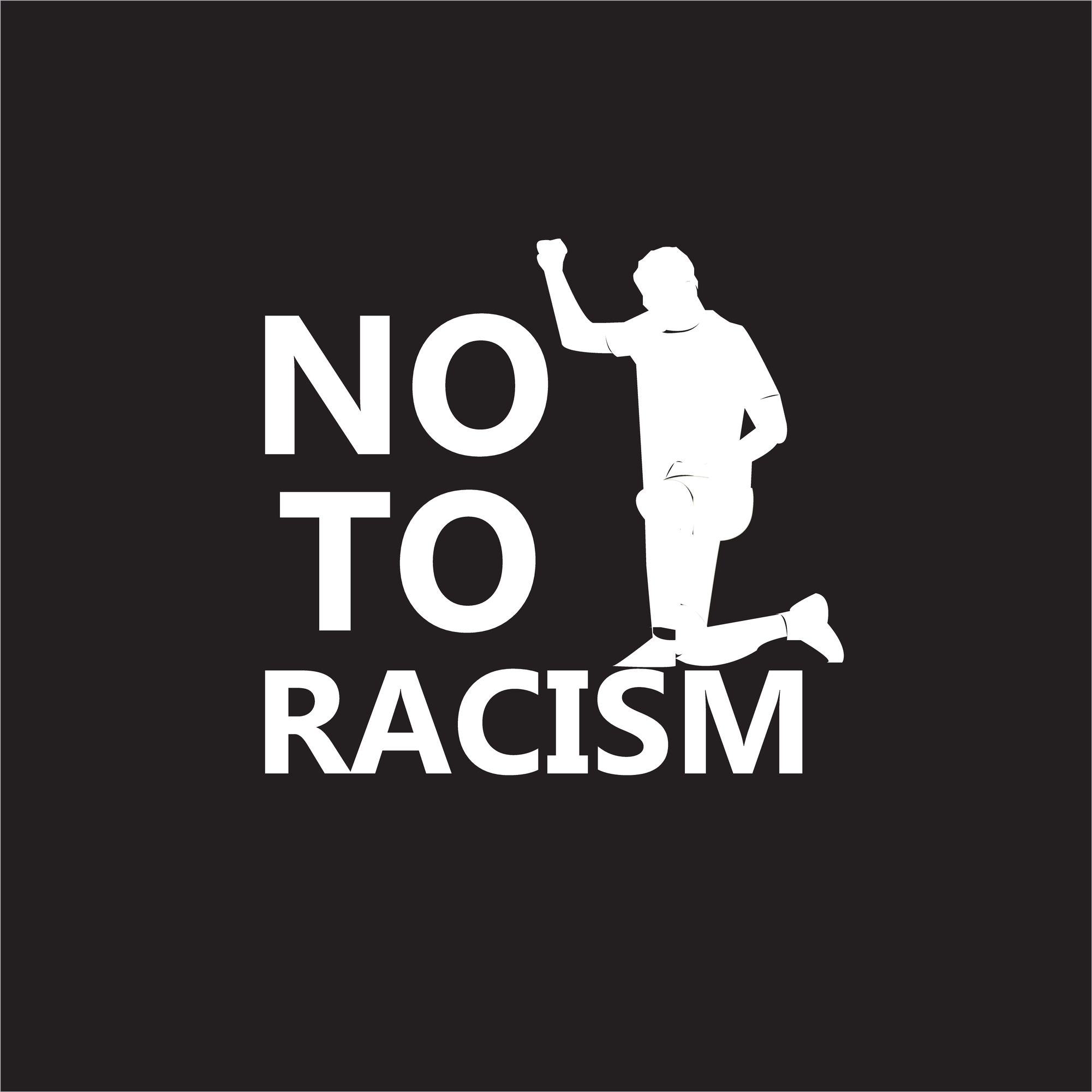 Say,No,To,Racism.,Graphic,Art,Print